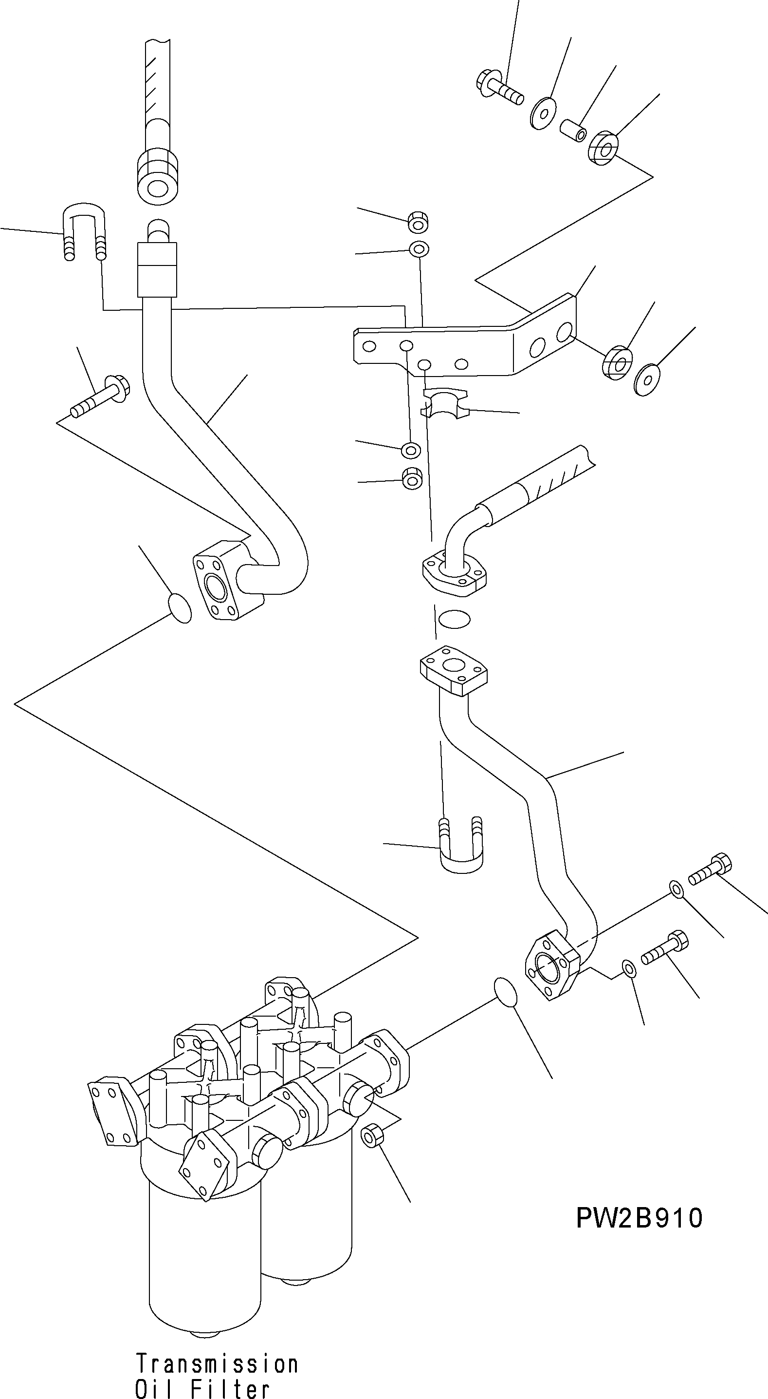 Схема запчастей Komatsu WA500-3H - T/C И T/M ЛИНИЯ (МАСЛ. ФИЛЬТР  ТРУБЫ) (EXECUTION II) F ТРАНСМИССИЯ