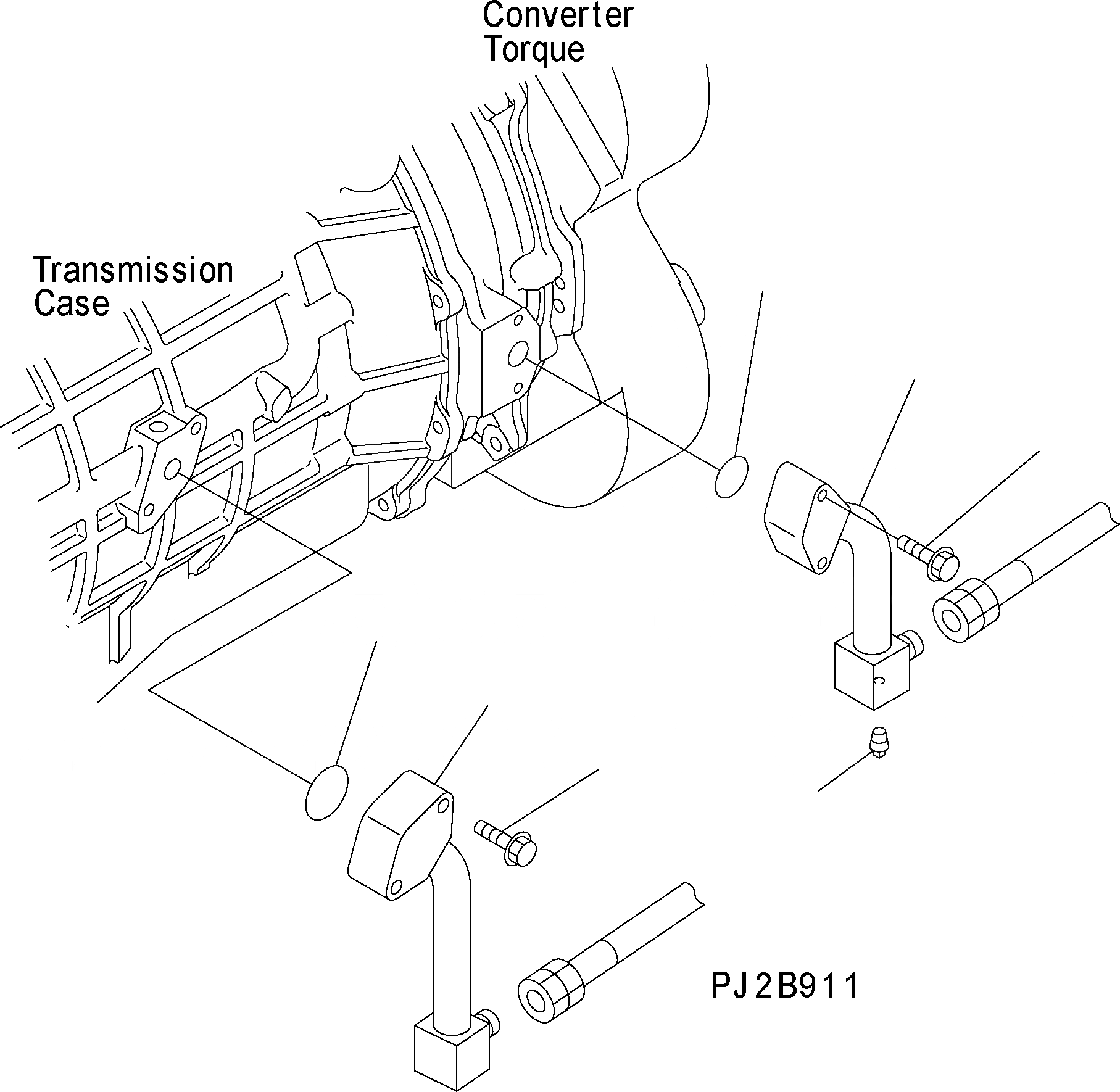 Схема запчастей Komatsu WA500-3H - T/C И T/M ЛИНИЯ (ЛИНИИ МАСЛООХЛАДИТЕЛЯ T/M ) (EXECUTION II) F ТРАНСМИССИЯ