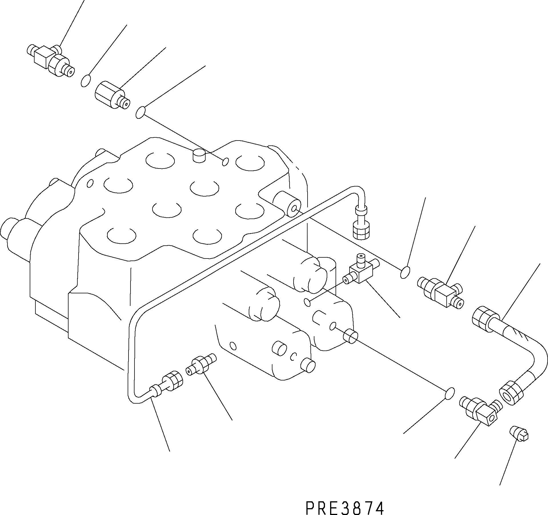 Схема запчастей Komatsu WA500-3H - ОСНОВН. КЛАПАН 2-Х СЕКЦИОНН. (ВНУТР. ЧАСТИ /) H ГИДРАВЛИКА