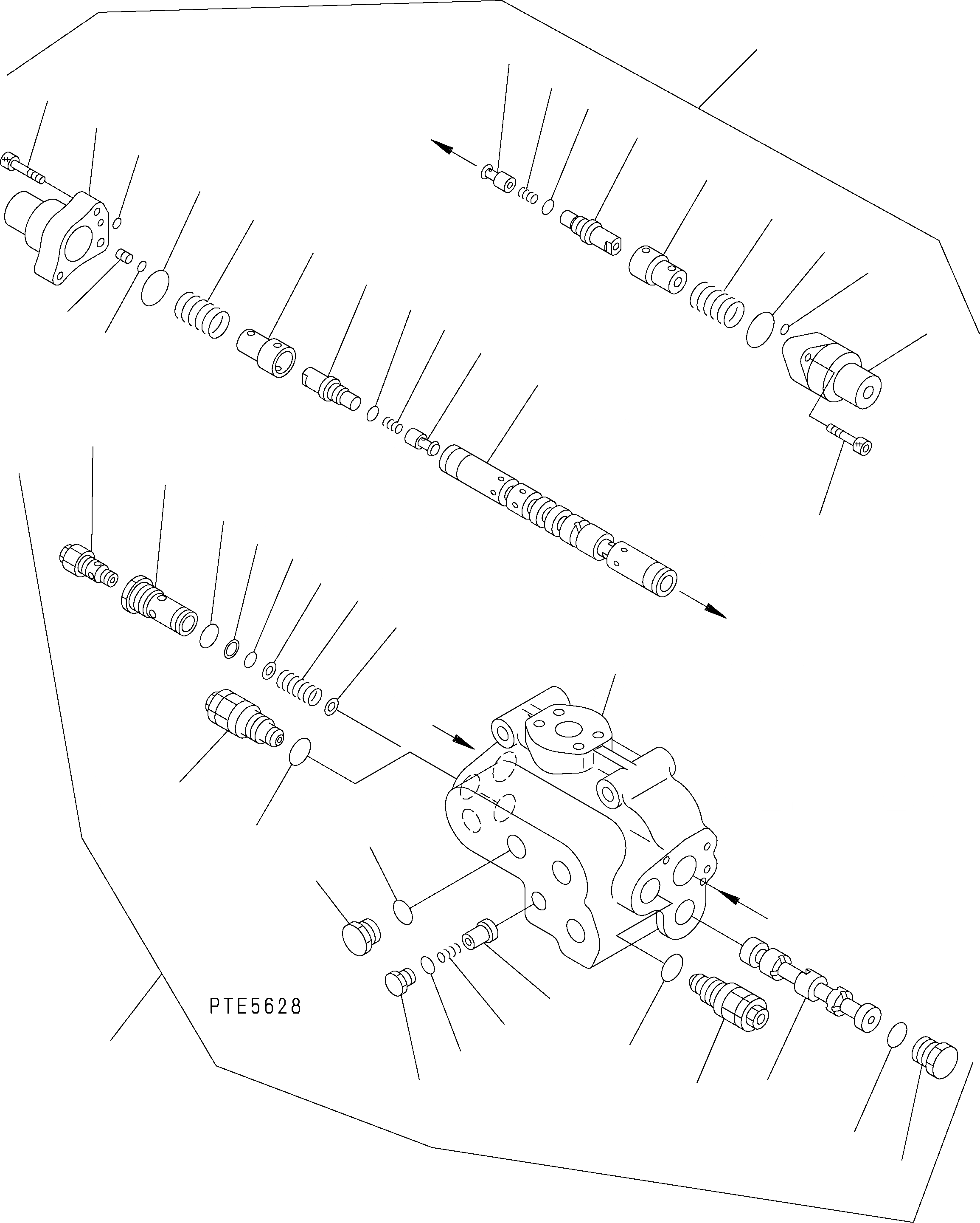 Схема запчастей Komatsu WA500-3H - РУЛЕВ. УПРАВЛЕНИЕ ЗАПРАШИВАЮЩ. КЛАПАН H ГИДРАВЛИКА