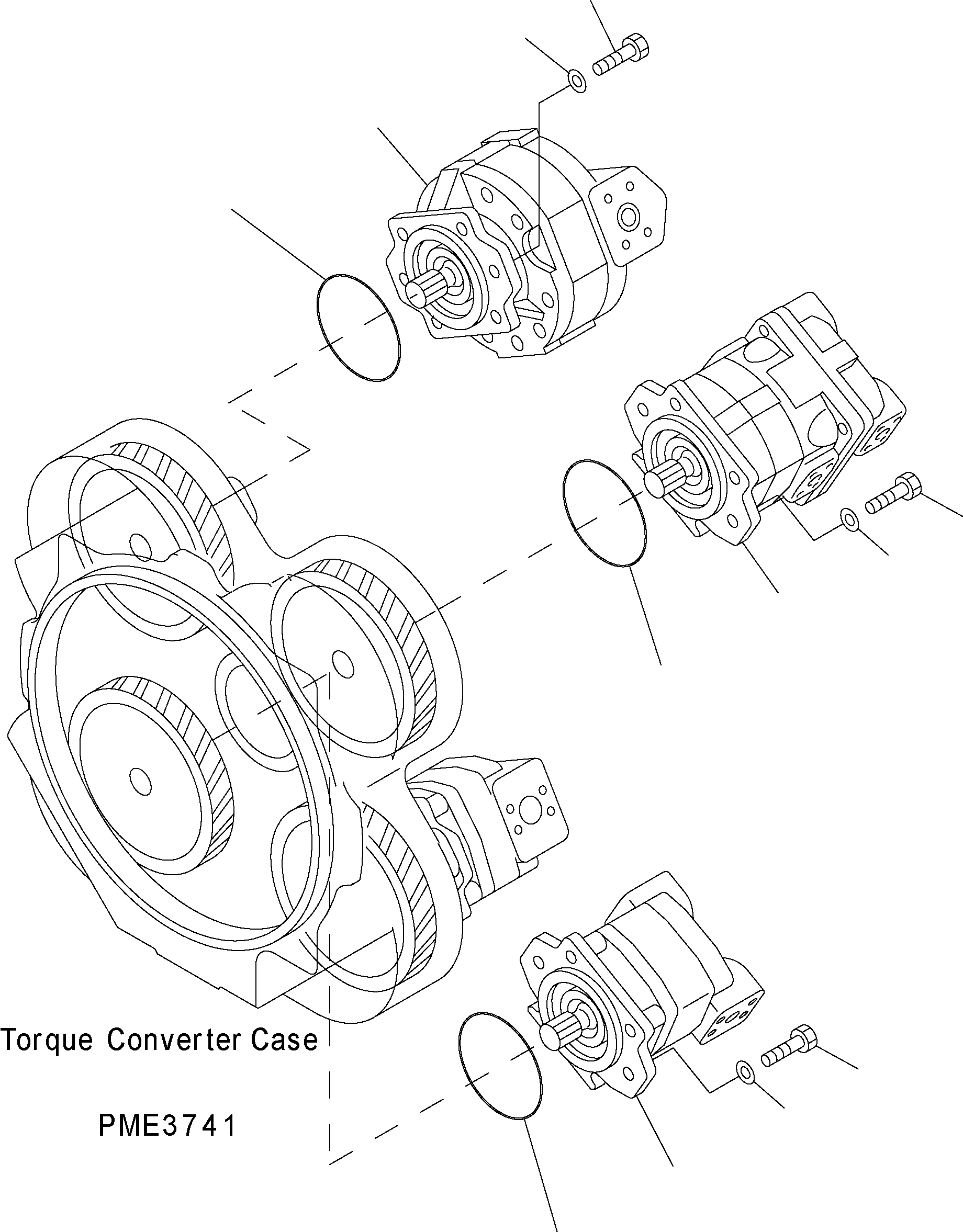 Схема запчастей Komatsu WA500-3H - HYDR. ОСНОВН. НАСОСS H ГИДРАВЛИКА