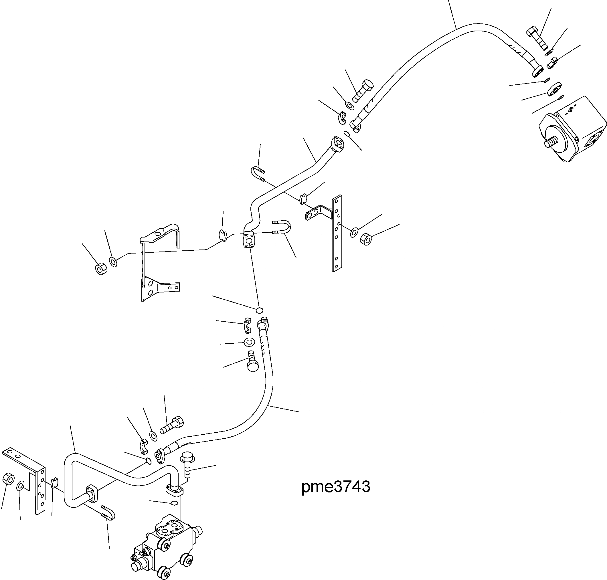 Схема запчастей Komatsu WA500-3H - HYDR. ЛИНИЯ (ПЕРЕКЛЮЧАТЕЛЬ P. - КЛАПАН РУЛЕВОГО УПРАВЛЕНИЯ) H ГИДРАВЛИКА