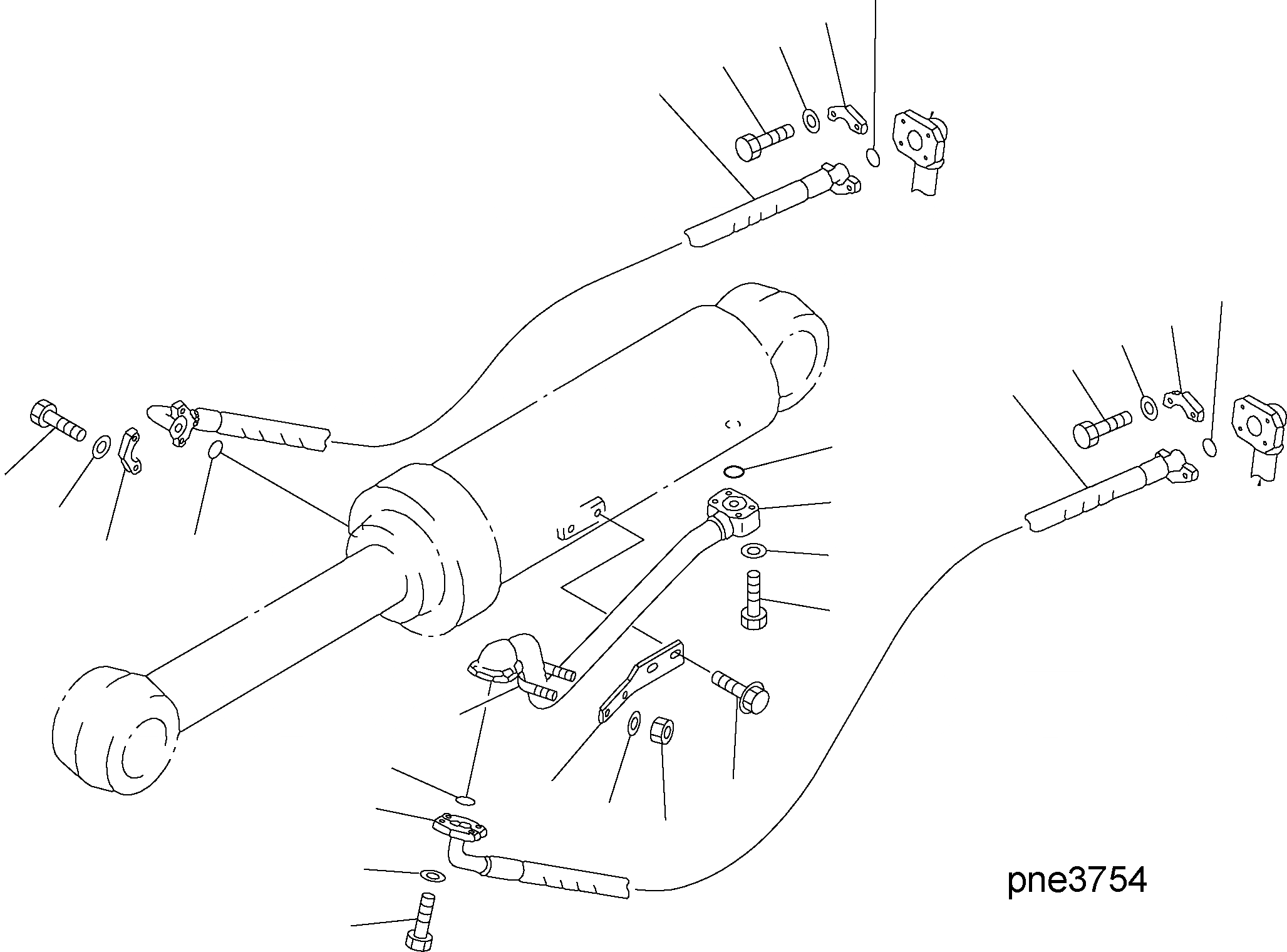 Схема запчастей Komatsu WA500-3H - HYDR. ЛИНИЯ (ЛИНИЯ ГИДРОЦИЛИНДРА КОВША /) H ГИДРАВЛИКА