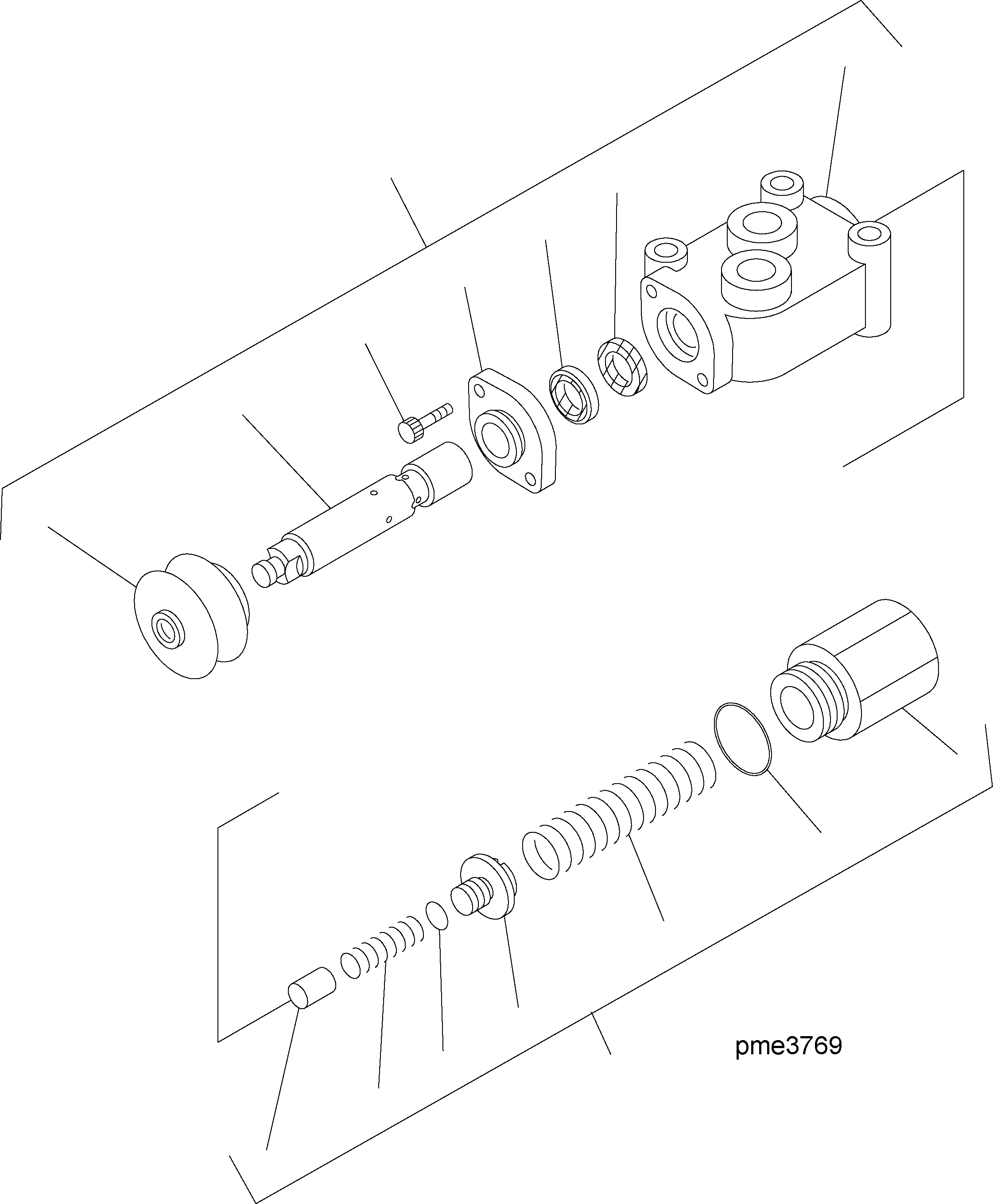 Схема запчастей Komatsu WA500-3H - HYDR. ЛИНИЯ РУЛЕВ. УПРАВЛЕНИЕ (ВНУТР. ЧАСТИ ОСТАНОВОЧН. КЛАПАНА) H ГИДРАВЛИКА