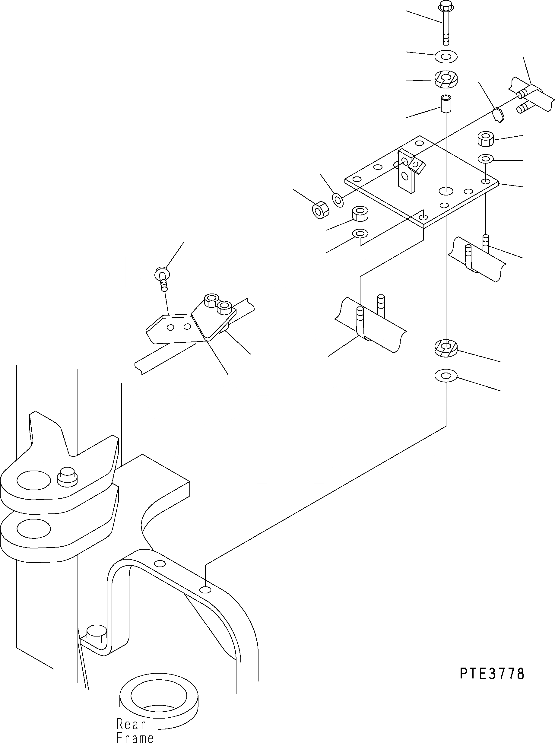 Схема запчастей Komatsu WA500-3H - HYDR. ЛИНИЯ РУЛЕВ. УПРАВЛЕНИЕ (ТРУБЫ КРЕПЛЕНИЕ) H ГИДРАВЛИКА