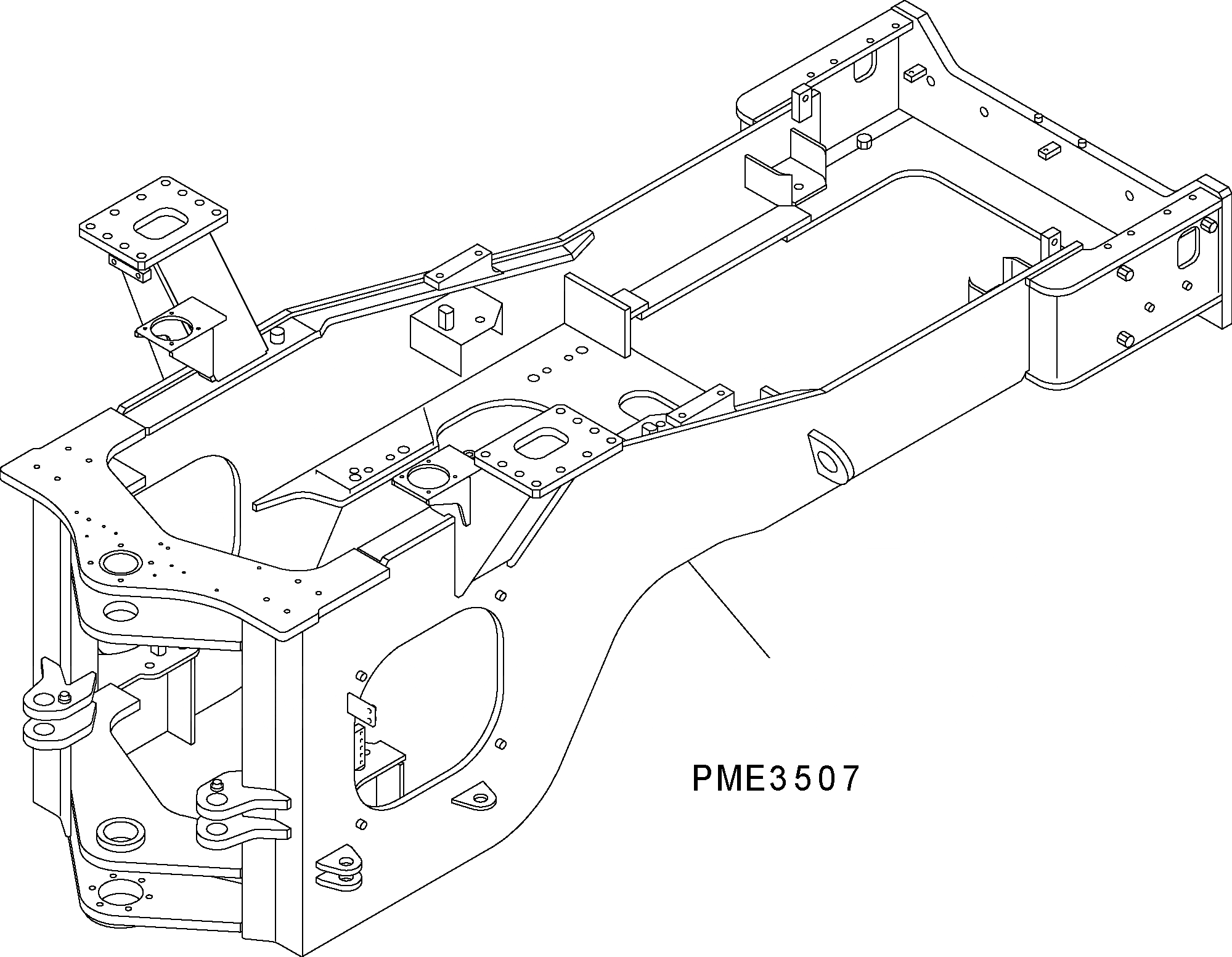 Схема запчастей Komatsu WA500-3H - ЗАДН. РАМА J ОСНОВНАЯ РАМА И ЕЕ ЧАСТИ