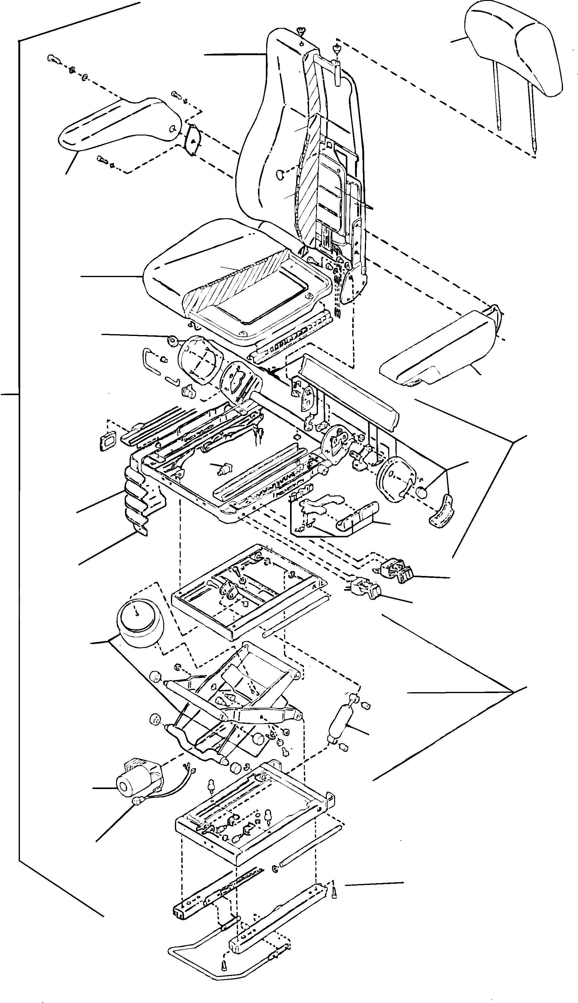 Схема запчастей Komatsu WA500-3H - OP. СИДЕНЬЕ (DELUXE ВОЗД. SUSP. - ВНУТР. ЧАСТИ) K OPERATORґS ОБСТАНОВКА И СИСТЕМА УПРАВЛЕНИЯ