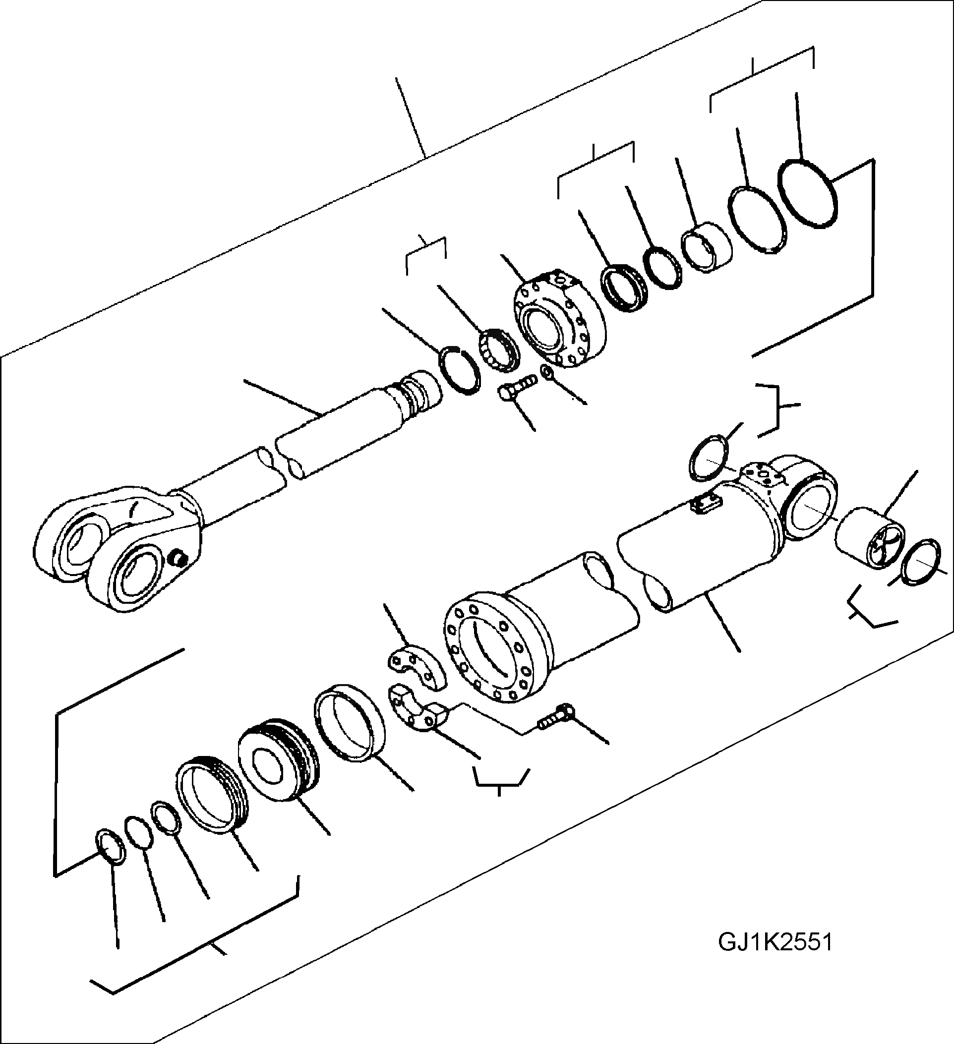 Схема запчастей Komatsu WA500-3H - ГИДРОЦИЛИНДР ПОДЪЕМА (ВНУТР. ЧАСТИ) Y ОСНОВН. КОМПОНЕНТЫ И РЕМКОМПЛЕКТЫ