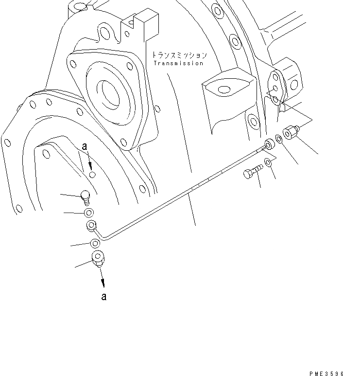 Схема запчастей Komatsu WA500-3 - ТРАНСМИССИЯ (ГИДРОЛИНИЯ ТРАНСМИССИИ) ГИДРОТРАНСФОРМАТОР И ТРАНСМИССИЯ