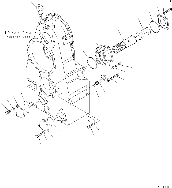 Схема запчастей Komatsu WA500-3 - ТРАНСМИССИЯ (ПЕРЕДАЧА) (/) (МАГНИТ И ФЛАНЕЦ) ГИДРОТРАНСФОРМАТОР И ТРАНСМИССИЯ
