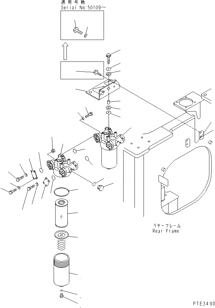 Схема запчастей Komatsu WA500-3 - ГИДРОТРАНСФОРМАТОР И ТРАНСМИССИЯ ЛИНИЯ (МАСЛ. ФИЛЬТР И КРЕПЛЕНИЕ) ГИДРОТРАНСФОРМАТОР И ТРАНСМИССИЯ