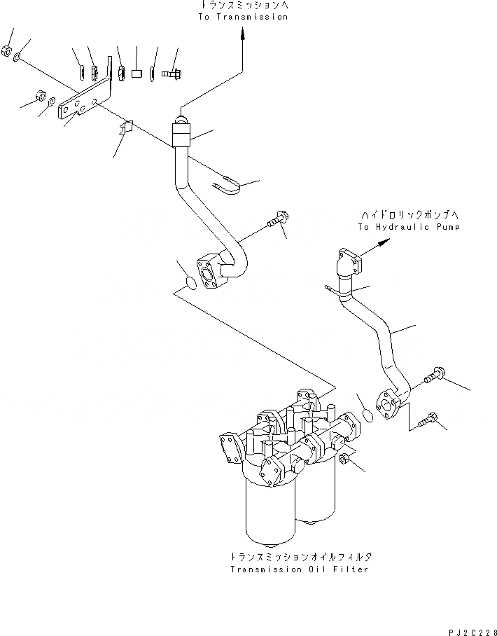 Схема запчастей Komatsu WA500-3 - ГИДРОТРАНСФОРМАТОР И ТРАНСМИССИЯ ЛИНИЯ (МАСЛ. ФИЛЬТР ТРУБЫ¤ МАСЛ. ФИЛЬТР )(№87-87) ГИДРОТРАНСФОРМАТОР И ТРАНСМИССИЯ