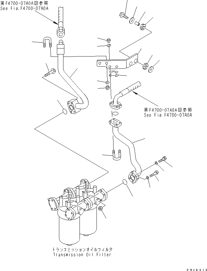 Схема запчастей Komatsu WA500-3 - ГИДРОТРАНСФОРМАТОР И ТРАНСМИССИЯ ЛИНИЯ (МАСЛ. ФИЛЬТР ТРУБЫ¤ МАСЛ. ФИЛЬТР )(№-) ГИДРОТРАНСФОРМАТОР И ТРАНСМИССИЯ