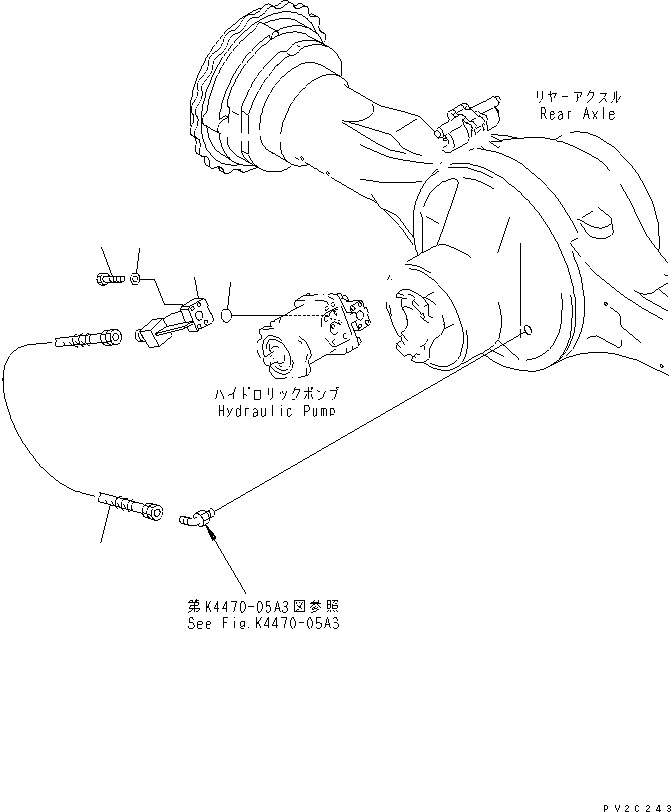 Схема запчастей Komatsu WA500-3 - УПРАВЛ-Е ТОРМОЗОМ (ЗАДН. МОСТ - НАСОС) (С ВСАСЫВ. ВЕНТИЛЯТОРОМ) КАБИНА ОПЕРАТОРА И СИСТЕМА УПРАВЛЕНИЯ
