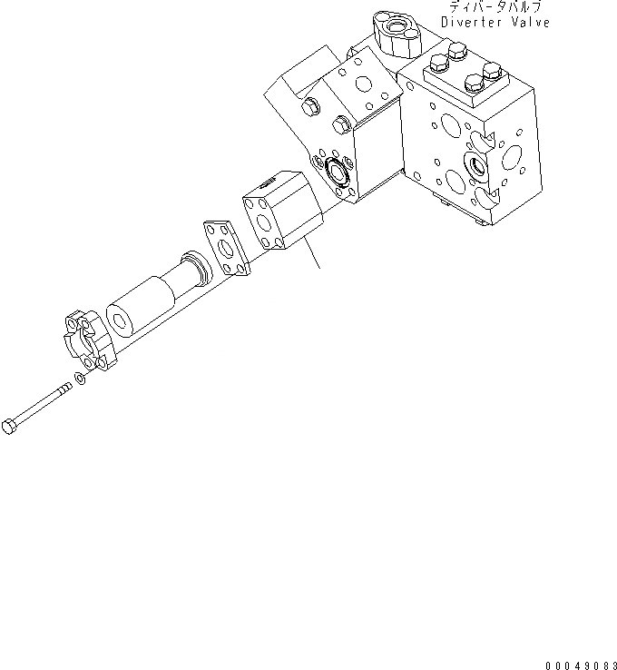 Схема запчастей Komatsu WA500-6R - ЛИНИЯ ЭКСТРЕНН. РУЛЕВ. УПРАВЛ-Я (КОНТРОЛЬ КЛАПАН)(№-) ГИДРОТРАНСФОРМАТОР И ТРАНСМИССИЯ