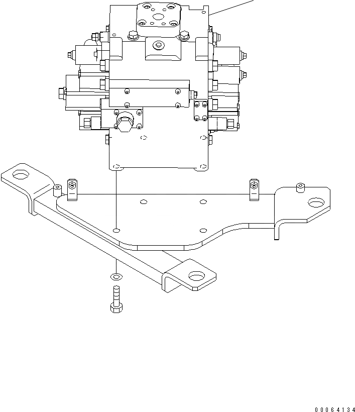 Схема запчастей Komatsu WA500-6R - СЕРВИСНЫЙ КЛАПАН КОМПЛЕКТ (ДЛЯ 3-Х СЕКЦИОНН. КЛАПАН)(№-) ГИДРАВЛИКА