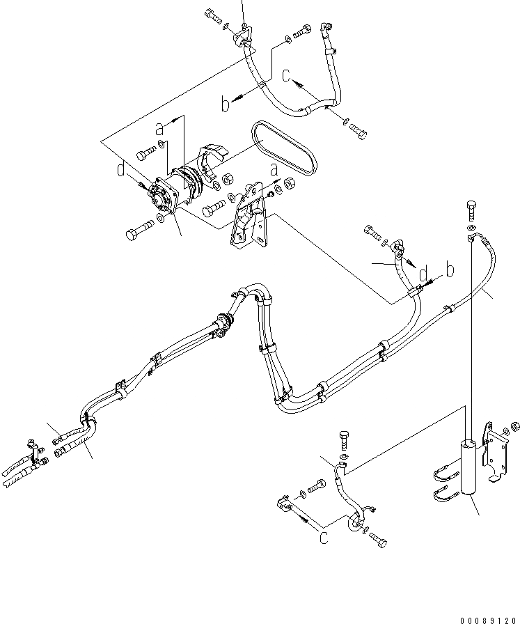 Схема запчастей Komatsu WA500-6R - КОНДИЦ. ВОЗДУХА И ПРИЕМН.(№-) КАБИНА ОПЕРАТОРА И СИСТЕМА УПРАВЛЕНИЯ