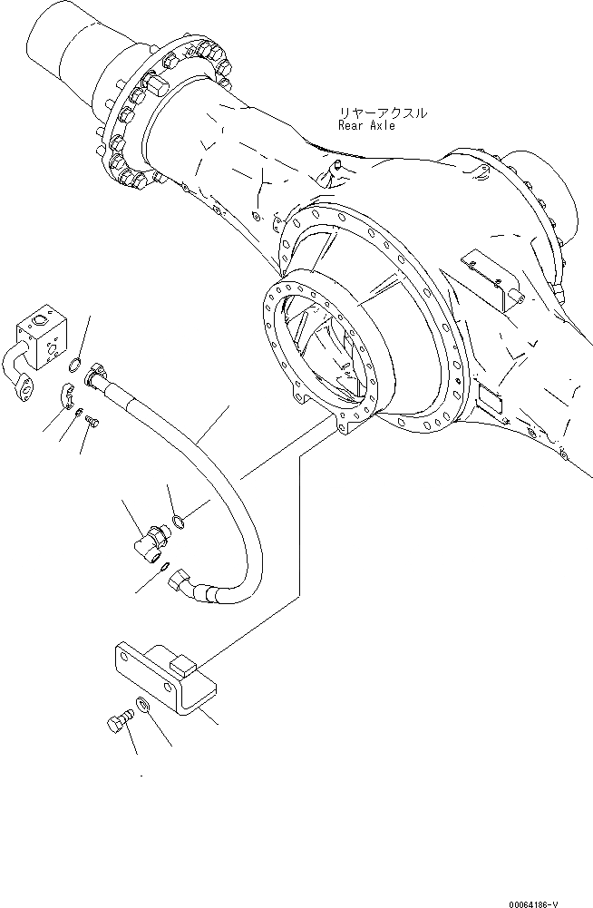 Схема запчастей Komatsu WA500-6R - УПРАВЛ-Е ТОРМОЗОМ (ДЛЯ ТОРМОЗ. СИСТЕМА ОХЛАЖДЕНИЯ) (ЗАДН. МОСТ ЛИНИЯ) (/)(№-) КАБИНА ОПЕРАТОРА И СИСТЕМА УПРАВЛЕНИЯ