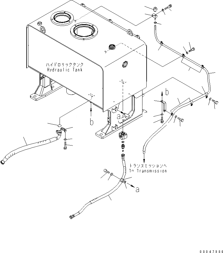 Схема запчастей Komatsu WA500-6R - ДВЕРЦЫ КАПОТА (ГИДРОЛИНИЯ / И ТРАНСМИССИЯ САПУН) (ДЛЯ ЭКСТРЕННОГО УПРАВЛЕНИЯ)(№-) ЧАСТИ КОРПУСА