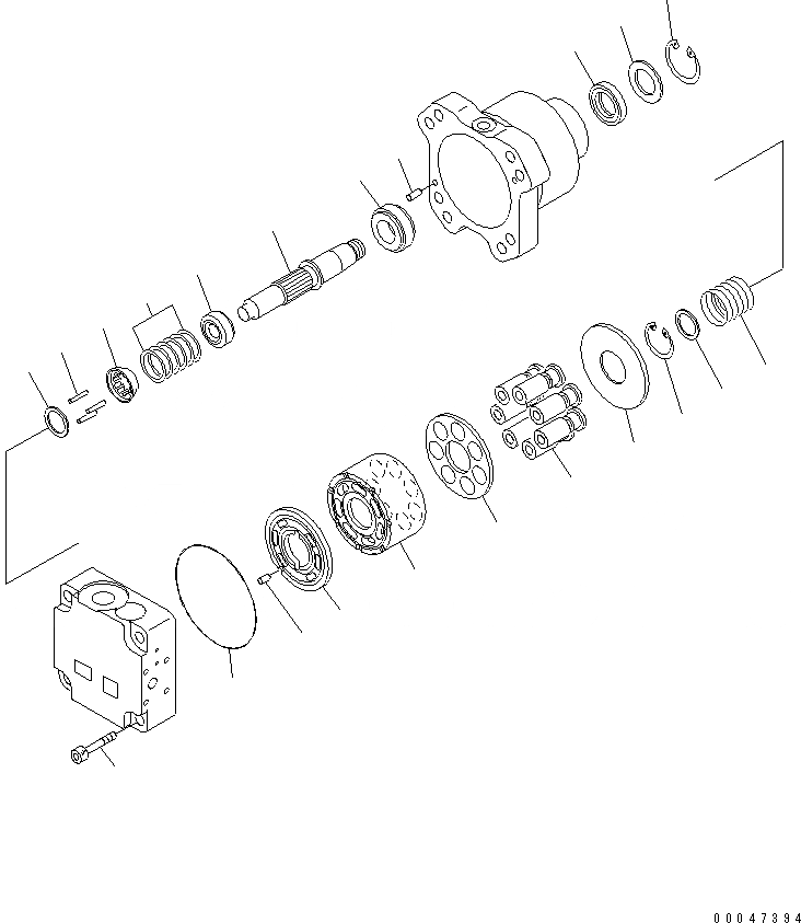 Схема запчастей Komatsu WA500-6R - МОТОР ВЕНТИЛЯТОРА (/)(№-) ОСНОВН. КОМПОНЕНТЫ И РЕМКОМПЛЕКТЫ
