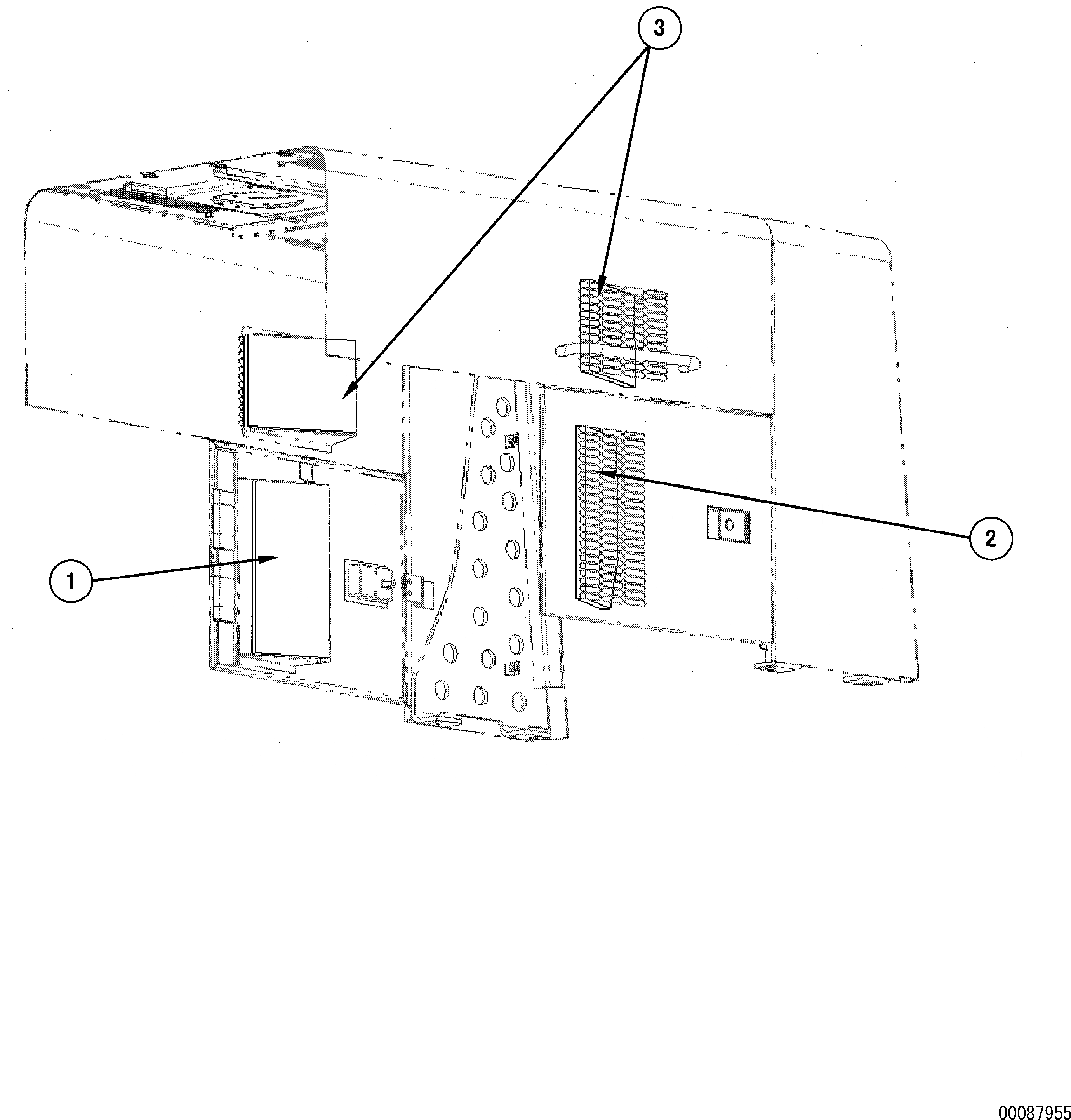 Схема запчастей Komatsu WA500-3 - ДВЕРЦЫ КАПОТА(№9-) ЧАСТИ КОРПУСА