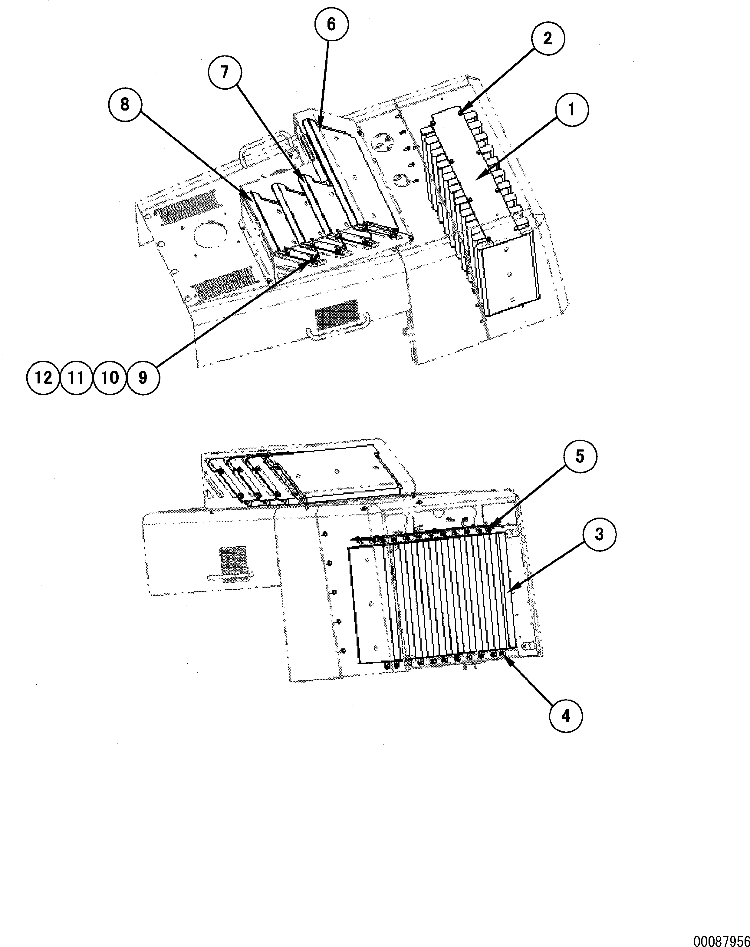Схема запчастей Komatsu WA500-3 - ДВЕРЦЫ КАПОТА(№9-) ЧАСТИ КОРПУСА