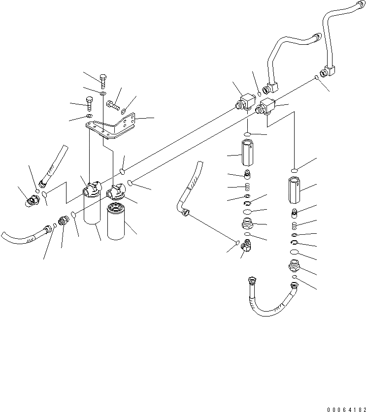 Схема запчастей Komatsu WA500-6 - УПРАВЛ-Е ТОРМОЗОМ (ДЛЯ ТОРМОЗ. СИСТЕМА ОХЛАЖДЕНИЯ) (ЗАДН. ЛИНИЯ) (ФИЛЬТР.)(№-) КАБИНА ОПЕРАТОРА И СИСТЕМА УПРАВЛЕНИЯ