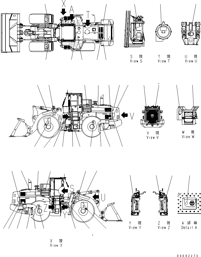 Схема запчастей Komatsu WA500-6 - МАРКИРОВКА (PICTOGRAM ТИП) (АНГЛ.)(№-) МАРКИРОВКА