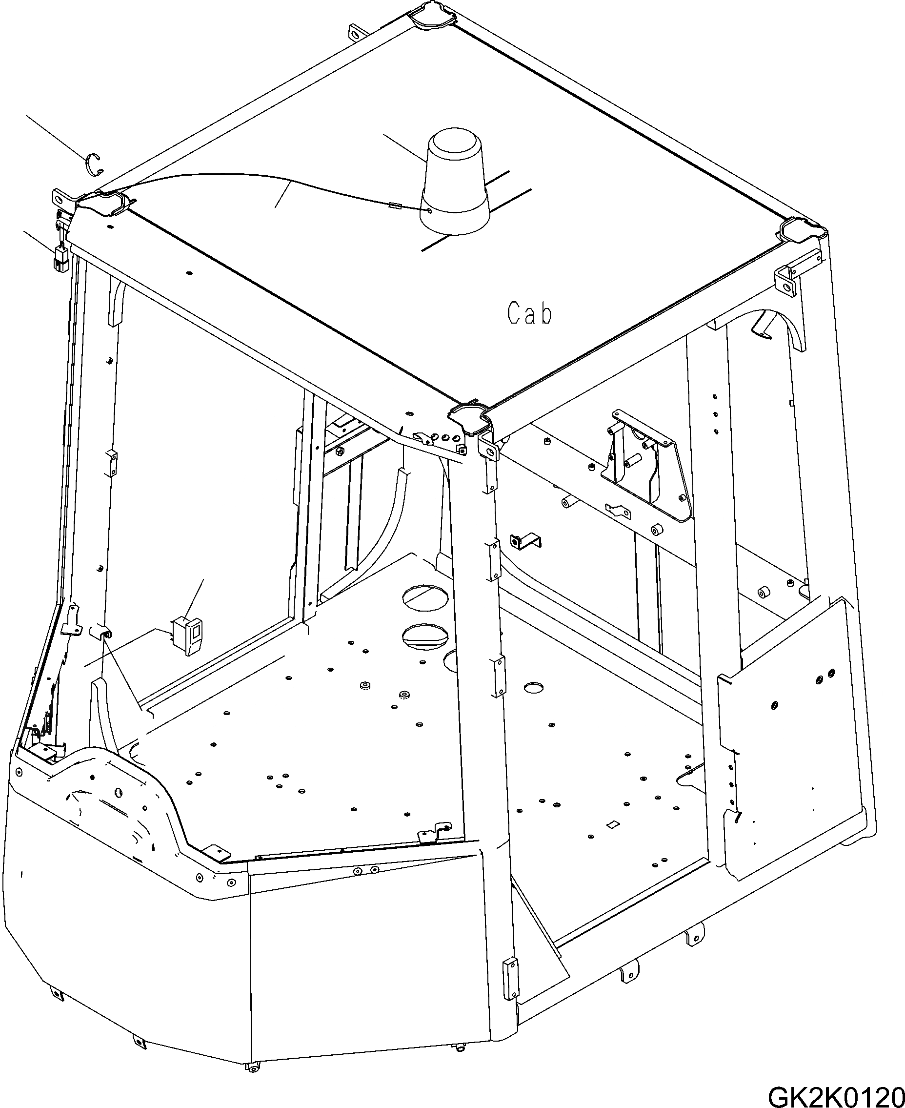 Схема запчастей Komatsu WA500-6 - ВРАЩАЮЩ. СИГНАЛЬН. ЛАМПА II E ЭЛЕКТРИКА