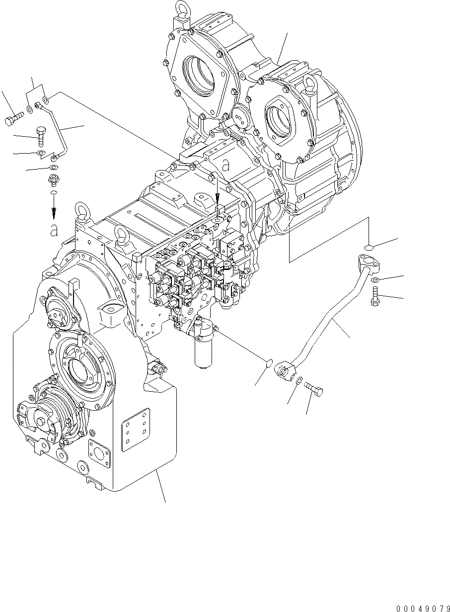 Схема запчастей Komatsu WA500-6 - ГТР (С БЛОКИР.-UP) F POWER TRANSMITTING СИСТЕМА