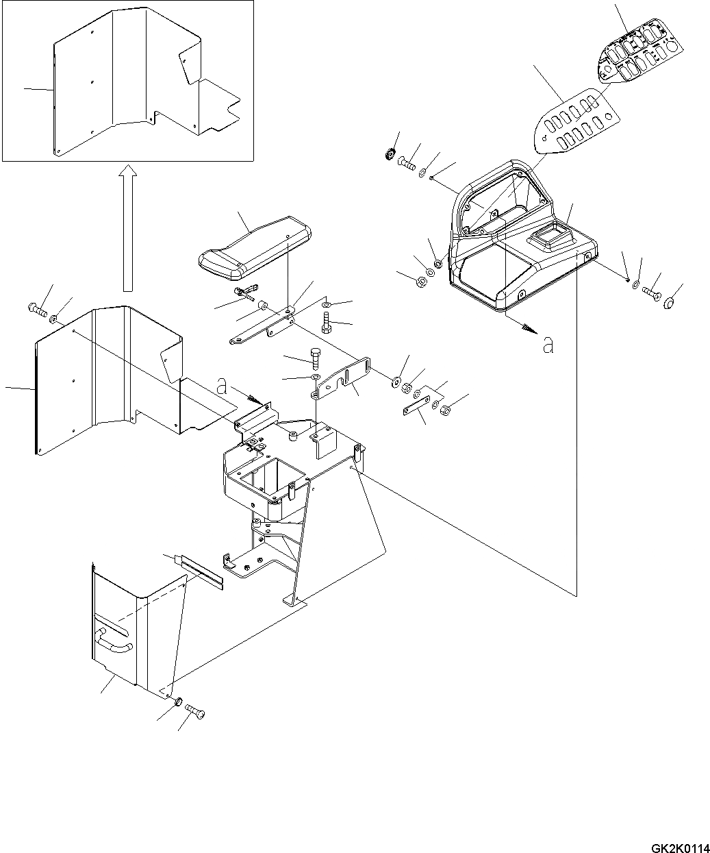 Схема запчастей Komatsu WA500-6 - УПРАВЛЕНИЕ ПОГРУЗКОЙ (COVER) (С FNR ПЕРЕКЛЮЧАТЕЛЬ ИЛИ 3-Х СЕКЦИОНН. КЛАПАН) K OPERATORґS ОБСТАНОВКА И СИСТЕМА УПРАВЛЕНИЯ
