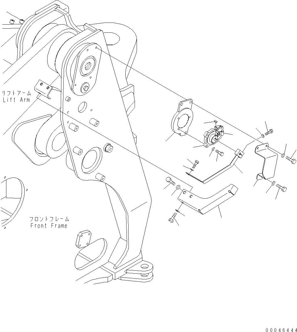Схема запчастей Komatsu WA500-6 - СТРЕЛА ПОЗИЦИОНЕР K OPERATORґS ОБСТАНОВКА И СИСТЕМА УПРАВЛЕНИЯ