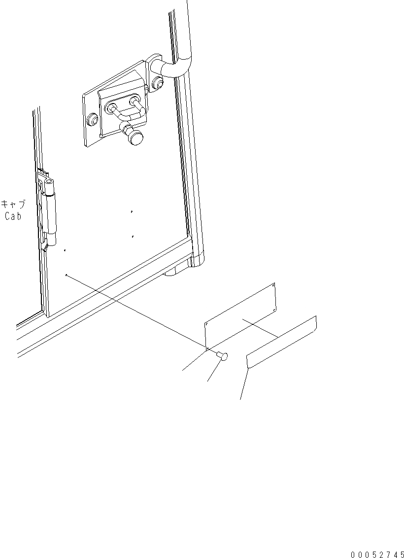 Схема запчастей Komatsu WA500-6 - ROPS ПЛАСТИНА U МАРКИРОВКА