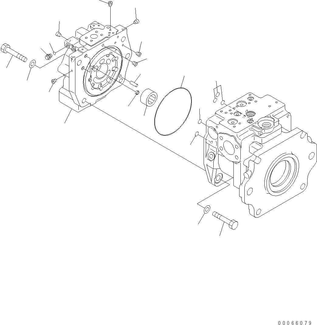 Схема запчастей Komatsu WA500-6 - ГИДР. НАСОС. (ПОГРУЗ.) (/8) Y ОСНОВН. КОМПОНЕНТЫ И РЕМКОМПЛЕКТЫ