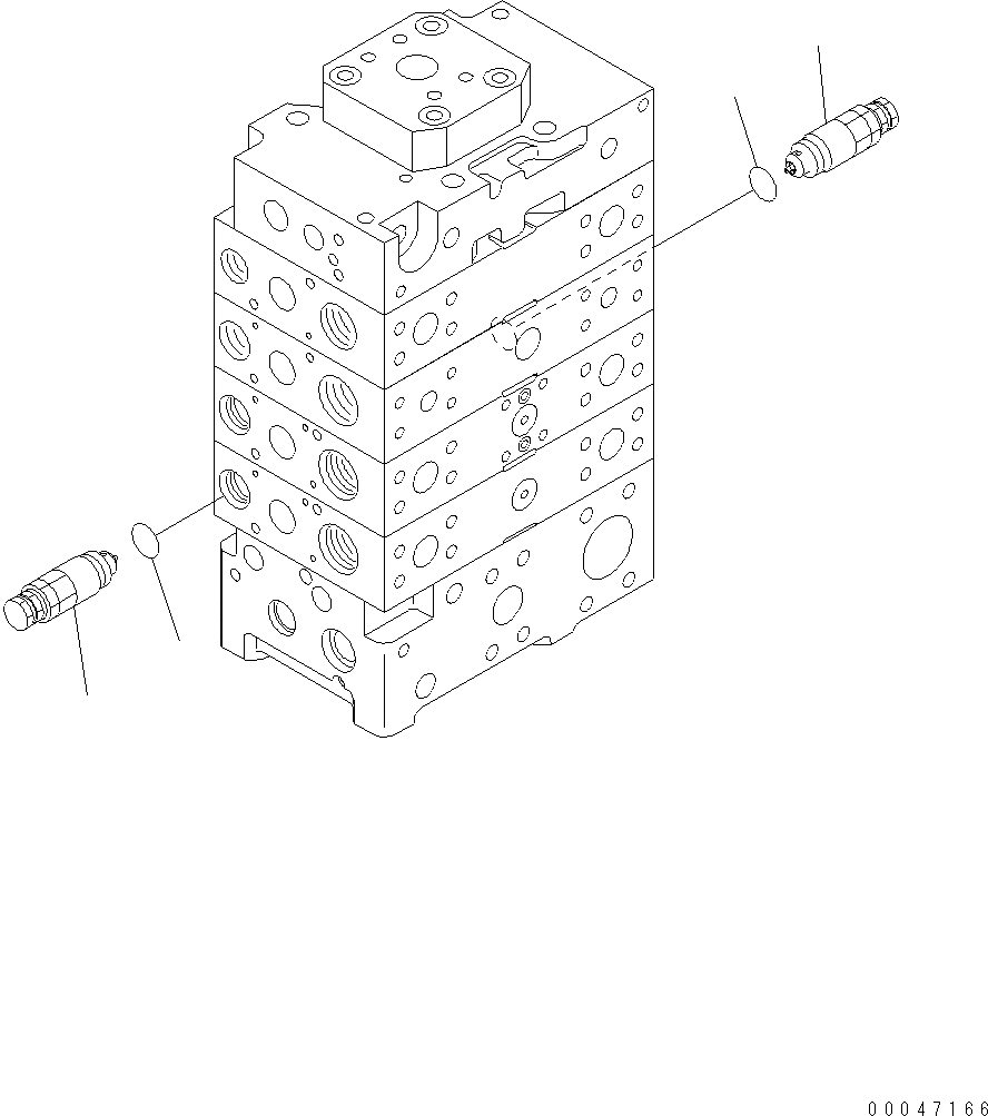Схема запчастей Komatsu WA500-6 - ОСНОВН. КЛАПАН ( СЕКЦ.) (ДЛЯ E.C.S.S.) (/9) Y ОСНОВН. КОМПОНЕНТЫ И РЕМКОМПЛЕКТЫ