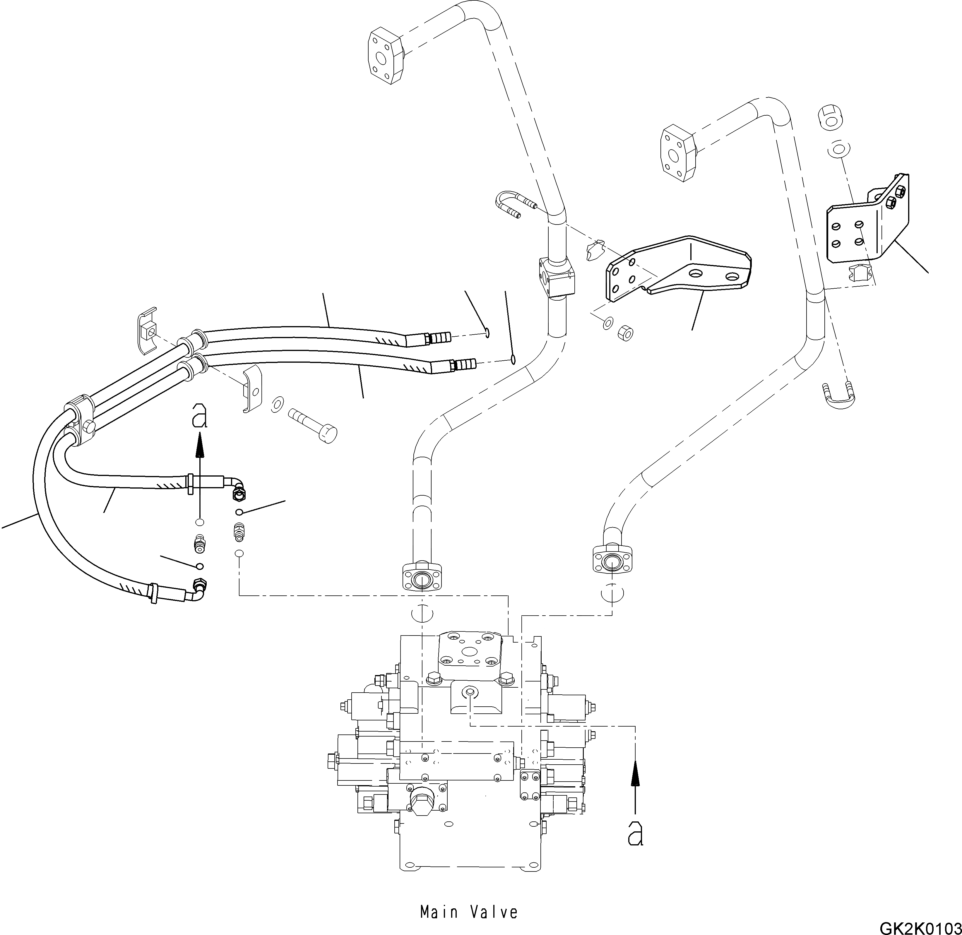Схема запчастей Komatsu WA500-6 - 3-Х СЕКЦИОНН. КЛАПАН КОМПЛЕКТ (ГИДРОЦИЛИНДР КОВША ГЛАВН. ЛИНИЯ ) (FIELD КОМПЛЕКТ) (/7) Y ОСНОВН. КОМПОНЕНТЫ И РЕМКОМПЛЕКТЫ