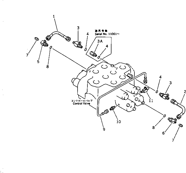 Схема запчастей Komatsu WA600-1 - 2-Х СЕКЦИОНН. УПРАВЛЯЮЩ. КЛАПАН (/) (СПЕЦ-Я TBG)(№-) УПРАВЛ-Е РАБОЧИМ ОБОРУДОВАНИЕМ