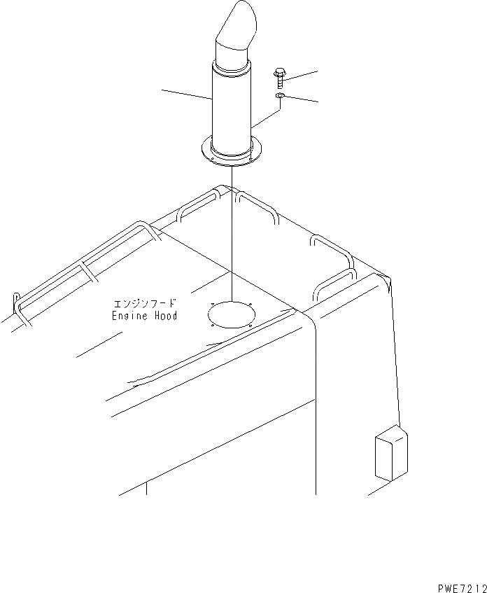 Схема запчастей Komatsu WA600-3 - ВЫПУСКН. СИСТЕМА КОМПОНЕНТЫ ДВИГАТЕЛЯ