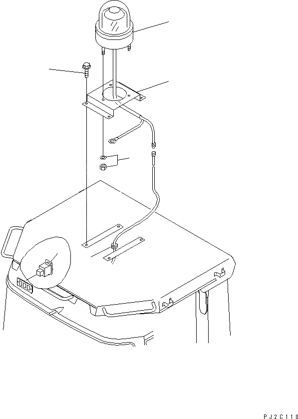 Схема запчастей Komatsu WA600-3 - СИГНАЛЬН. ЛАМПА ЭЛЕКТРИКА