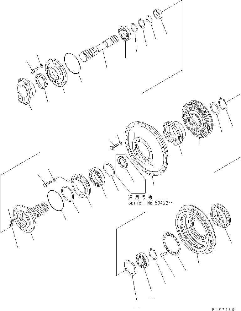 Схема запчастей Komatsu WA600-3 - ГИДРОТРАНСФОРМАТОР(№-) ГИДРОТРАНСФОРМАТОР И ТРАНСМИССИЯ