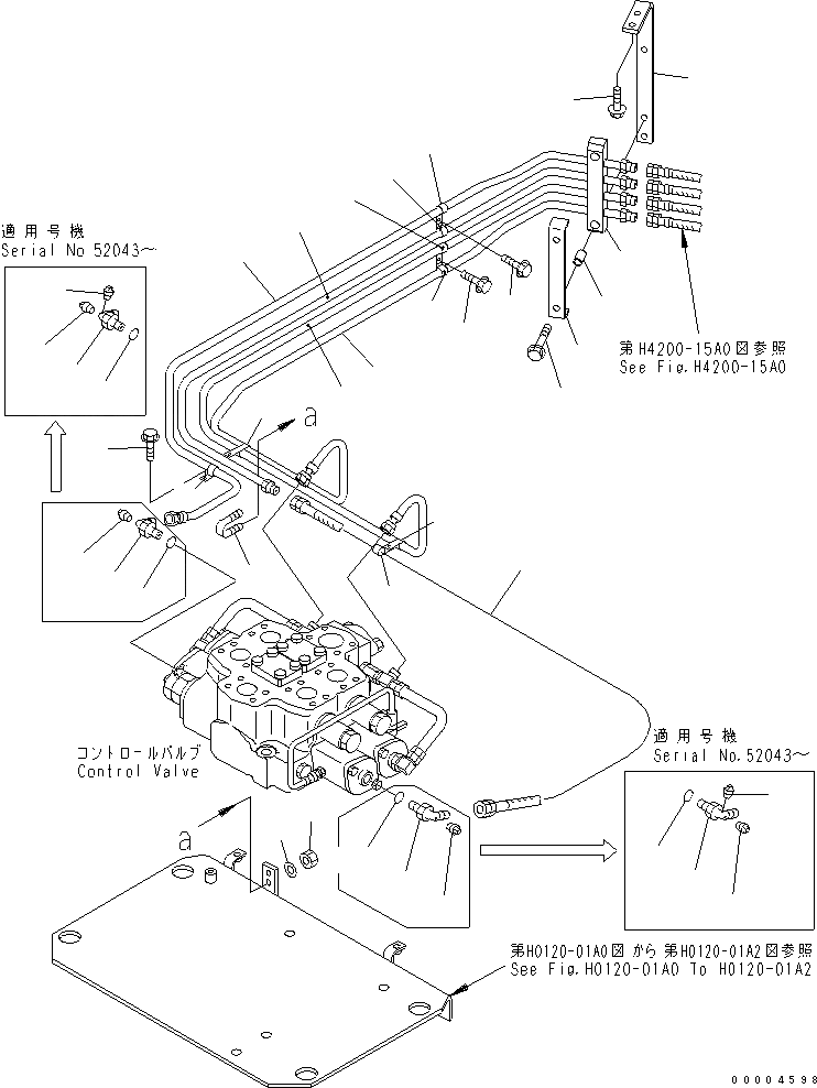Схема запчастей Komatsu WA600-3 - ГИДРАВЛ ЛИНИЯ (P.P.C. КЛАПАН - УПРАВЛЯЮЩ. КЛАПАН¤ /) ГИДРАВЛИКА