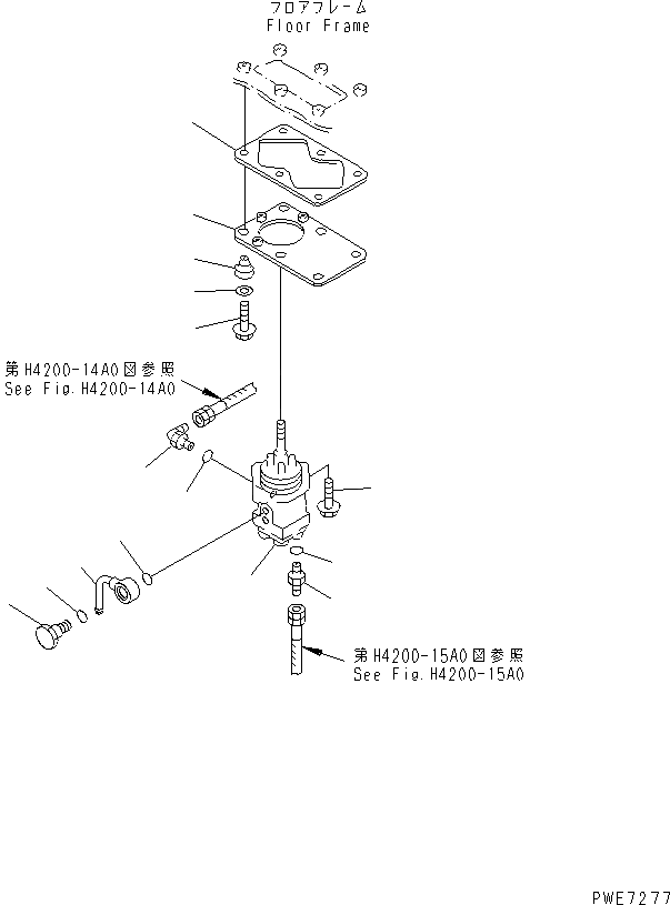 Схема запчастей Komatsu WA600-3 - ПОЛ SUB (ЛИНИЯ КЛАПАНА PPC)(№9-) КАБИНА ОПЕРАТОРА И СИСТЕМА УПРАВЛЕНИЯ