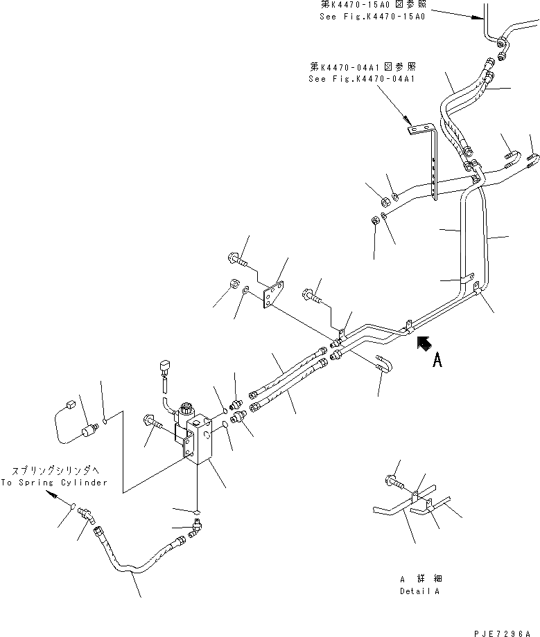 Схема запчастей Komatsu WA600-3 - УПРАВЛ-Е ТОРМОЗОМ (АККУМУЛЯТОР - СОЛЕНОИДНЫЙ КЛАПАН И СОЛЕНОИДНЫЙ КЛАПАН ВОЗВРАТН. ЛИНИЯ¤ /) (FOLНИЗ. UP STR.) КАБИНА ОПЕРАТОРА И СИСТЕМА УПРАВЛЕНИЯ