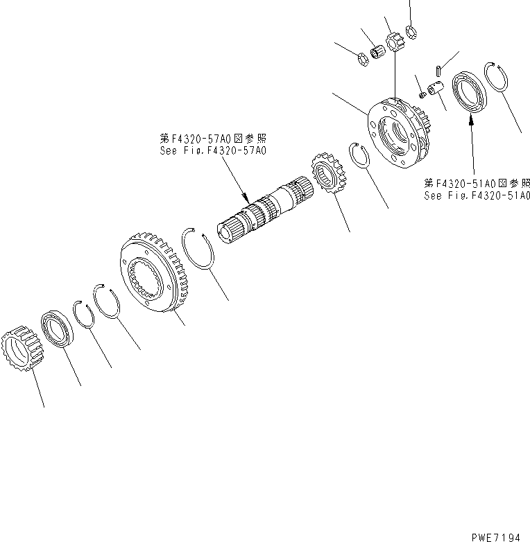 Схема запчастей Komatsu WA600-3D - ТРАНСМИССИЯ (3 НЕСУЩИЙ ЭЛЕМЕНТ) ГИДРОТРАНСФОРМАТОР И ТРАНСМИССИЯ