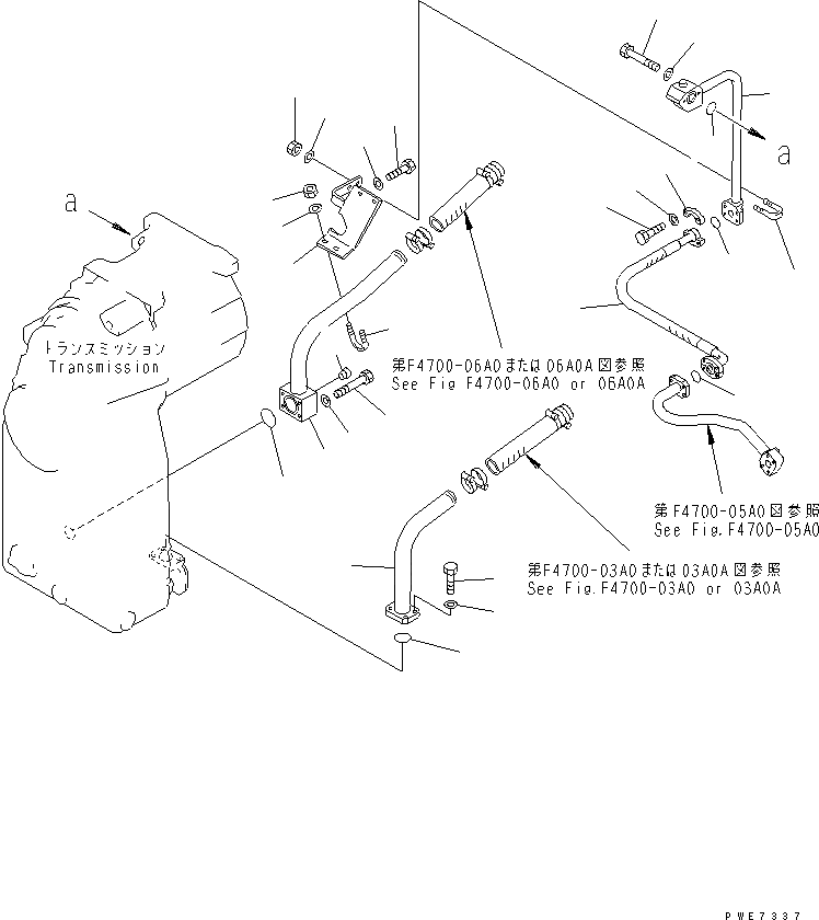 Схема запчастей Komatsu WA600-3D - ГИДРОТРАНСФОРМАТОР И ТРАНСМИССИЯ ЛИНИЯ (ГИДРОЛИНИЯ ТРАНСМИССИИ¤ /) ГИДРОТРАНСФОРМАТОР И ТРАНСМИССИЯ