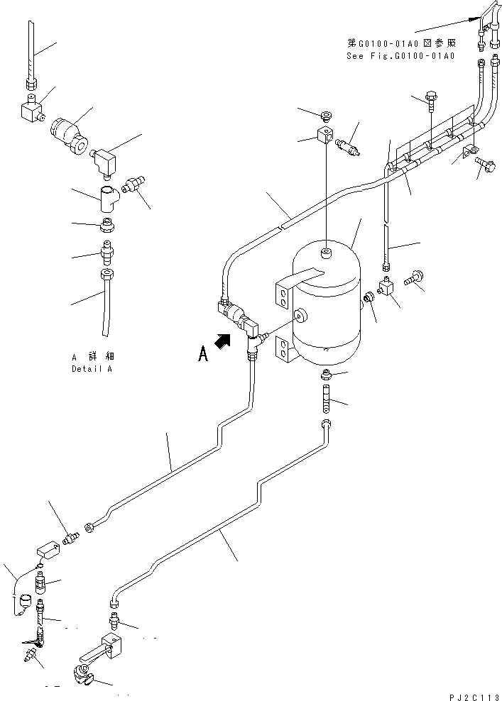 Схема запчастей Komatsu WA600-3D - НАКАЧИВАНИЕ ШИН (РАМА ТРУБЫ)(№-) ШИНЫ INFRATION