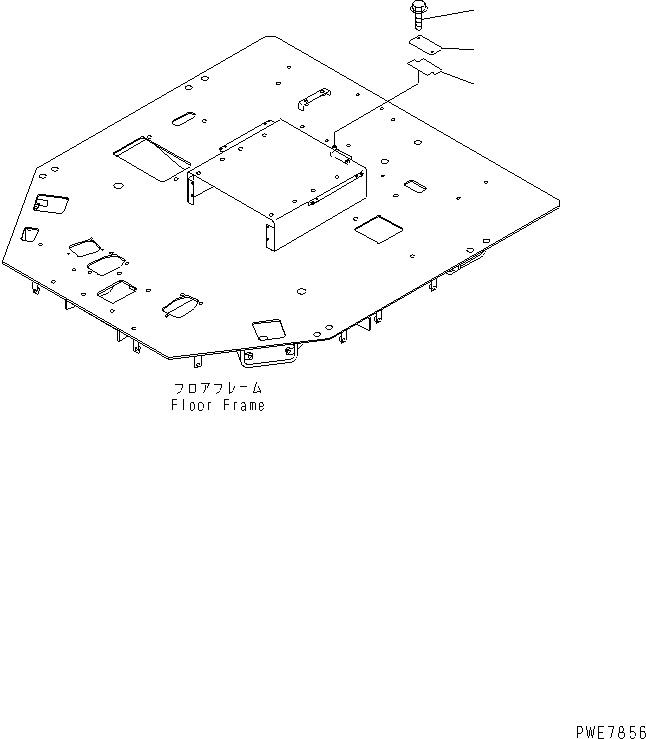 Схема запчастей Komatsu WA600-3D - ПОЛ (БЕЗ КОНДИЦИОНЕРА) (С ОБОГРЕВ-ЛЕМ) КАБИНА ОПЕРАТОРА И СИСТЕМА УПРАВЛЕНИЯ