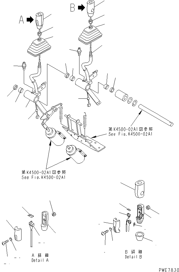 Схема запчастей Komatsu WA600-3D - УПРАВЛЕНИЕ ПОГРУЗКОЙ (РЫЧАГ УПРАВЛЕНИЯ РАБОЧИМ ОБОРУДОВАНИЕМ¤ /) (С MDP МОНИТОР) КАБИНА ОПЕРАТОРА И СИСТЕМА УПРАВЛЕНИЯ
