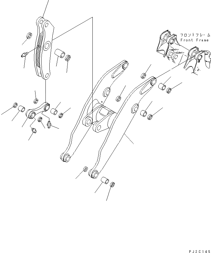 Схема запчастей Komatsu WA600-3D - РУКОЯТЬ И КОЛЕНЧАТЫЙ РЫЧАГ (С MDP МОНИТОР) (ДЛЯ STONE ОБСЛУЖ-Е)(№-9) РАБОЧЕЕ ОБОРУДОВАНИЕ