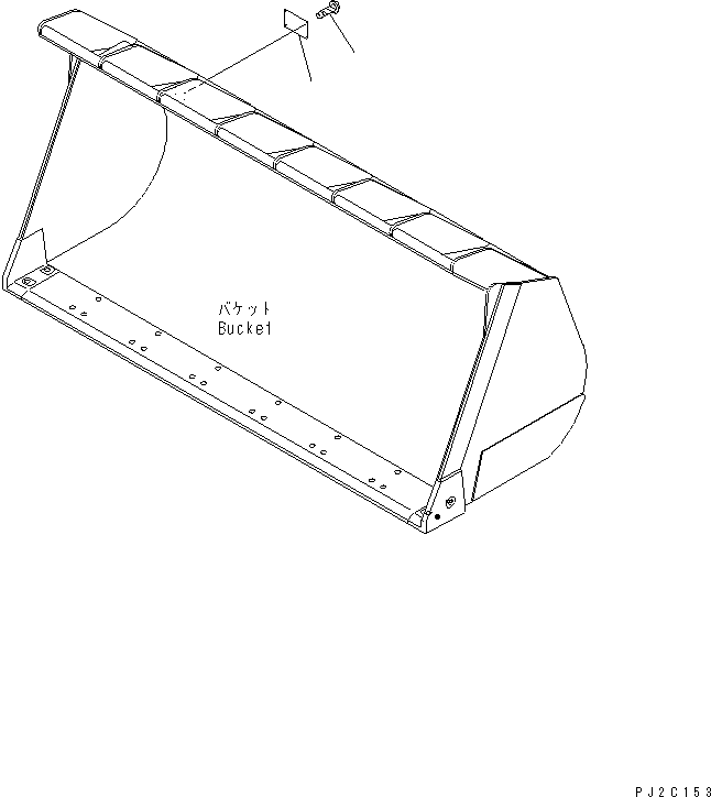 Схема запчастей Komatsu WA600-3D - ПЛАСТИНА (ДЛЯ СТРАН ЕС КОВШ) РАБОЧЕЕ ОБОРУДОВАНИЕ